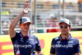 (L to R): Max Verstappen (NLD) Red Bull Racing and Sergio Perez (MEX) Red Bull Racing on the drivers' parade. 20.10.2024. Formula 1 World Championship, Rd 19, United States Grand Prix, Austin, Texas, USA, Race Day.