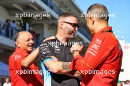 (L to R): Frederic Vasseur (FRA) Ferrari Team Principal with Julian Rouse (GBR) Alpine F1 Team Sporting Director and Diego Ioverno (ITA) Ferrari Sporting Director. 20.10.2024. Formula 1 World Championship, Rd 19, United States Grand Prix, Austin, Texas, USA, Race Day.