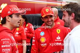 Charles Leclerc (MON) Ferrari and Carlos Sainz Jr (ESP) Ferrari with Paul Mescal (IRE) Actor.  17.10.2024. Formula 1 World Championship, Rd 19, United States Grand Prix, Austin, Texas, USA, Preparation Day.