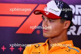 Lando Norris (GBR) McLaren in the FIA Press Conference. 17.10.2024. Formula 1 World Championship, Rd 19, United States Grand Prix, Austin, Texas, USA, Preparation Day.