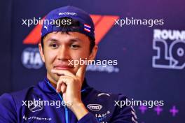 Alexander Albon (THA) Williams Racing in the FIA Press Conference. 17.10.2024. Formula 1 World Championship, Rd 19, United States Grand Prix, Austin, Texas, USA, Preparation Day.