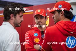 Charles Leclerc (MON) Ferrari and Carlos Sainz Jr (ESP) Ferrari with Paul Mescal (IRE) Actor. 17.10.2024. Formula 1 World Championship, Rd 19, United States Grand Prix, Austin, Texas, USA, Preparation Day.