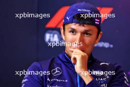 Alexander Albon (THA) Williams Racing in the FIA Press Conference. 17.10.2024. Formula 1 World Championship, Rd 19, United States Grand Prix, Austin, Texas, USA, Preparation Day.