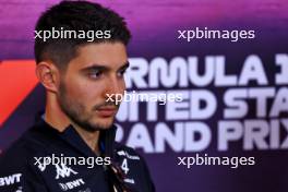 Esteban Ocon (FRA) Alpine F1 Team in the FIA Press Conference. 17.10.2024. Formula 1 World Championship, Rd 19, United States Grand Prix, Austin, Texas, USA, Preparation Day.