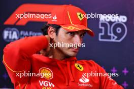 Carlos Sainz Jr (ESP) Ferrari in the FIA Press Conference. 17.10.2024. Formula 1 World Championship, Rd 19, United States Grand Prix, Austin, Texas, USA, Preparation Day.