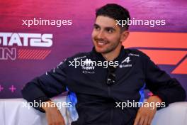 Esteban Ocon (FRA) Alpine F1 Team in the FIA Press Conference. 17.10.2024. Formula 1 World Championship, Rd 19, United States Grand Prix, Austin, Texas, USA, Preparation Day.