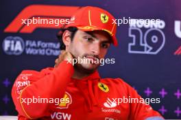 Carlos Sainz Jr (ESP) Ferrari in the FIA Press Conference. 17.10.2024. Formula 1 World Championship, Rd 19, United States Grand Prix, Austin, Texas, USA, Preparation Day.