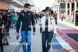 (L to R): Esteban Ocon (FRA) Alpine F1 Team with Lainey Wilson (USA) Singer. 17.10.2024. Formula 1 World Championship, Rd 19, United States Grand Prix, Austin, Texas, USA, Preparation Day.