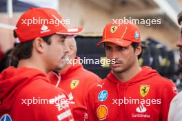 Charles Leclerc (MON) Ferrari and Carlos Sainz Jr (ESP) Ferrari with Paul Mescal (IRE) Actor. 17.10.2024. Formula 1 World Championship, Rd 19, United States Grand Prix, Austin, Texas, USA, Preparation Day.