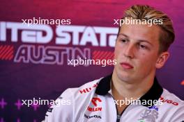 Liam Lawson (NZL) RB in the FIA Press Conference. 17.10.2024. Formula 1 World Championship, Rd 19, United States Grand Prix, Austin, Texas, USA, Preparation Day.