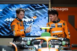 (L to R): Oscar Piastri (AUS) McLaren with Lando Norris (GBR) McLaren. 17.10.2024. Formula 1 World Championship, Rd 19, United States Grand Prix, Austin, Texas, USA, Preparation Day.