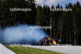 Isack Hadjar (FRA) Campos Racing with a blown engine. 28.06.2024. FIA Formula 2 Championship, Rd 7, Spielberg, Austria, Friday.