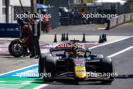 Isack Hadjar (FRA) Campos Racing makes a pit stop. 30.06.2024. FIA Formula 2 Championship, Rd 7, Feature Race, Spielberg, Austria, Sunday.