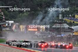 The start of the race. 27.07.2024. Formula 2 Championship, Rd 10, Sprint Race, Spa-Francorchamps, Belgium, Saturday.