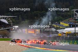 The start of the race. 27.07.2024. Formula 2 Championship, Rd 10, Sprint Race, Spa-Francorchamps, Belgium, Saturday.