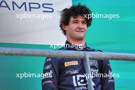 Jak Crawford (USA) Dams celebrates his third position on the podium. 28.07.2024. Formula 2 Championship, Rd 10, Feature Race, Spa-Francorchamps, Belgium, Sunday.