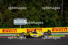 Kush Maini (IND) Invicta Racing. 28.07.2024. Formula 2 Championship, Rd 10, Feature Race, Spa-Francorchamps, Belgium, Sunday.