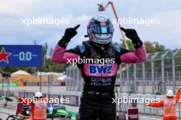 Race winner Victor Martins (FRA) ART Grand Prix celebrates in parc ferme. 22.06.2024. FIA Formula 2 Championship, Rd 6, Sprint Race, Barcelona, Spain, Saturday.