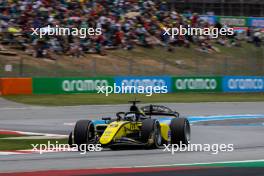 Kush Maini (IND) Invicta Racing. 22.06.2024. FIA Formula 2 Championship, Rd 6, Sprint Race, Barcelona, Spain, Saturday.