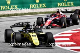 Kush Maini (IND) Invicta Racing. 23.06.2024. FIA Formula 2 Championship, Rd 6, Feature Race, Barcelona, Spain, Sunday.