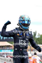 Race winner Jak Crawford (USA) Dams celebrates in parc ferme. 23.06.2024. FIA Formula 2 Championship, Rd 6, Feature Race, Barcelona, Spain, Sunday.