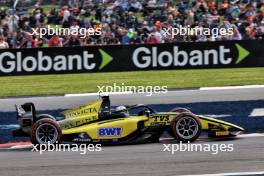 Kush Maini (IND) Invicta Racing. 05.07.2024. FIA Formula 2 Championship, Rd 8, Silverstone, England, Friday.