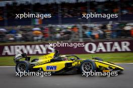 Kush Maini (IND) Invicta Racing. 06.07.2024. FIA Formula 2 Championship, Rd 8, Sprint Race, Silverstone, England, Saturday.