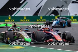 Joshua Durksen (PAR) AIX Racing and Richard Verschoor (NED) Trident. 21.07.2024. FIA Formula 2 Championship, Rd 9, Budapest, Hungary, Feature Race, Sunday.