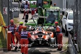 Oliver Goethe (GER) MP Motorsport out of the race. 31.08.2024. Formula 2 Championship, Rd 11, Sprint Race, Monza, Italy, Saturday.