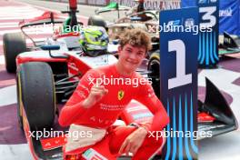 Race winner Oliver Bearman (GBR) Prema Racing celebrates in parc ferme. 31.08.2024. Formula 2 Championship, Rd 11, Sprint Race, Monza, Italy, Saturday.