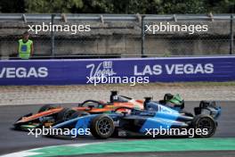 Jak Crawford (USA) Dams and Dennis Hauger (DEN) MP Motorsport battle for position. 31.08.2024. Formula 2 Championship, Rd 11, Sprint Race, Monza, Italy, Saturday.