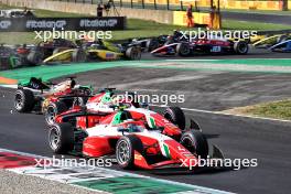 Andrea Kimi Antonelli (ITA) Prema Racing at the start of the race. 01.09.2024. Formula 2 Championship, Rd 11, Feature Race, Monza, Italy, Sunday.