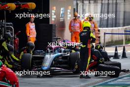 Victor Martins (FRA) ART Grand Prix makes a pit stop. 01.09.2024. Formula 2 Championship, Rd 11, Feature Race, Monza, Italy, Sunday.