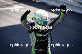 Race winner Taylor Barnard (GBR) AIX Racing celebrates in parc ferme. 25.05.2024. FIA Formula 2 Championship, Rd 5, Monte Carlo, Monaco, Sprint Race, Saturday.
