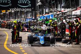 Zak O'Sullivan (GBR) ART Grand Prix makes a pit stop. 26.05.2024. FIA Formula 2 Championship, Rd 5, Monte Carlo, Monaco, Feature Race, Sunday.