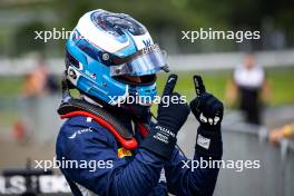 Luke Browning (GBR) Hitech Pulse-Eight celebrates his pole position in parc ferme. 28.06.2024. FIA Formula 3 Championship, Rd 6, Spielberg, Austria, Friday.