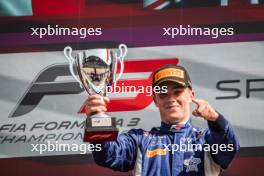 Race winner Luke Browning (GBR) Hitech Pulse-Eight celebrates on the podium. 30.06.2024. FIA Formula 3 Championship, Rd 6, Feature Race, Spielberg, Austria, Sunday.