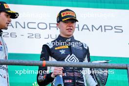 Race winner Callum Voisin (GBR) Rodin Motorsport celebrates on the podium. 28.07.2024. Formula 3 Championship, Rd 9, Feature Race, Spa-Francorchamps, Belgium, Sunday.