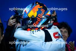 Second placed Sebastian Montoya (COL) Campos Racing celebrates in parc ferme. 28.07.2024. Formula 3 Championship, Rd 9, Feature Race, Spa-Francorchamps, Belgium, Sunday.