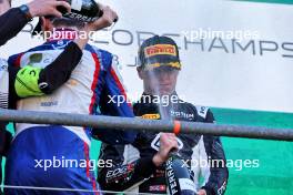 Race winner Callum Voisin (GBR) Rodin Motorsport celebrates on the podium. 28.07.2024. Formula 3 Championship, Rd 9, Feature Race, Spa-Francorchamps, Belgium, Sunday.