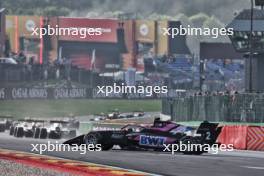 Gabriele Mini (ITA) Prema Racing spins at the start of the race. 28.07.2024. Formula 3 Championship, Rd 9, Feature Race, Spa-Francorchamps, Belgium, Sunday.