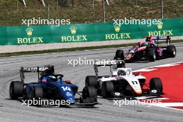 Luke Browning (GBR) Hitech Pulse-Eight and Sebastian Montoya (COL) Campos Racing. 22.06.2024. FIA Formula 3 Championship, Rd 5, Sprint Race, Barcelona, Spain, Saturday.
