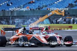 Alexander Dunne (IRE) MP Motorsport and Dino Beganovic (SWE) Prema Racing. 06.07.2024. FIA Formula 3 Championship, Rd 7, Sprint Race, Silverstone, England, Saturday.