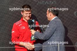 Prema receive the winner's trophy. 06.07.2024. FIA Formula 3 Championship, Rd 7, Sprint Race, Silverstone, England, Saturday.