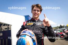 Laurens van Hoepen (NLD) ART Grand Prix celebrates his pole position. 19.07.2024. FIA Formula 3 Championship, Rd 8, Budapest, Hungary, Friday.
