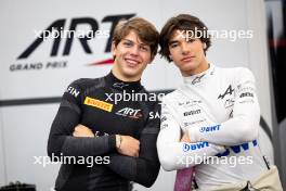 (L to R): Laurens van Hoepen (NLD) ART Grand Prix and Nikola Tsolov (BGR) ART Grand Prix. 20.07.2024. FIA Formula 3 Championship, Rd 8, Sprint Race, Budapest, Hungary, Saturday.