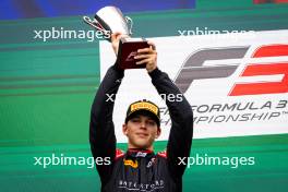 Laurens van Hoepen (NLD) ART Grand Prix celebrates his second position on the podium. 21.07.2024. FIA Formula 3 Championship, Rd 8, Feature Race, Budapest, Hungary, Sunday.