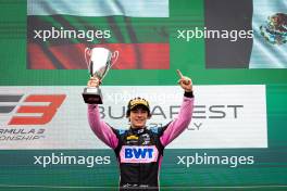 Race winner Nikola Tsolov (BGR) ART Grand Prix celebrates on the podium. 21.07.2024. FIA Formula 3 Championship, Rd 8, Feature Race, Budapest, Hungary, Sunday.