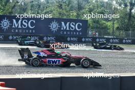 Nikola Tsolov (BGR) ART Grand Prix runs wide. 31.08.2024. Formula 3 Championship, Rd 10, Sprint Race, Monza, Italy, Saturday.