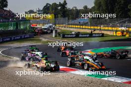 Nikita Bedrin (ITA) AIX Racing spins. 31.08.2024. Formula 3 Championship, Rd 10, Sprint Race, Monza, Italy, Saturday.